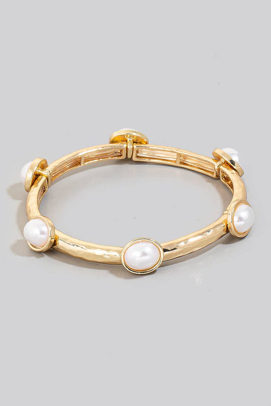 Pearl Charms Elastic Bracelet