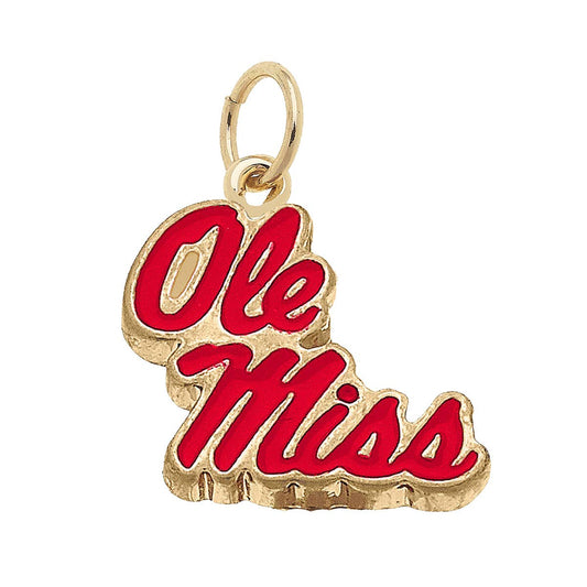 Ole Miss Rebels Enamel Logo Charm