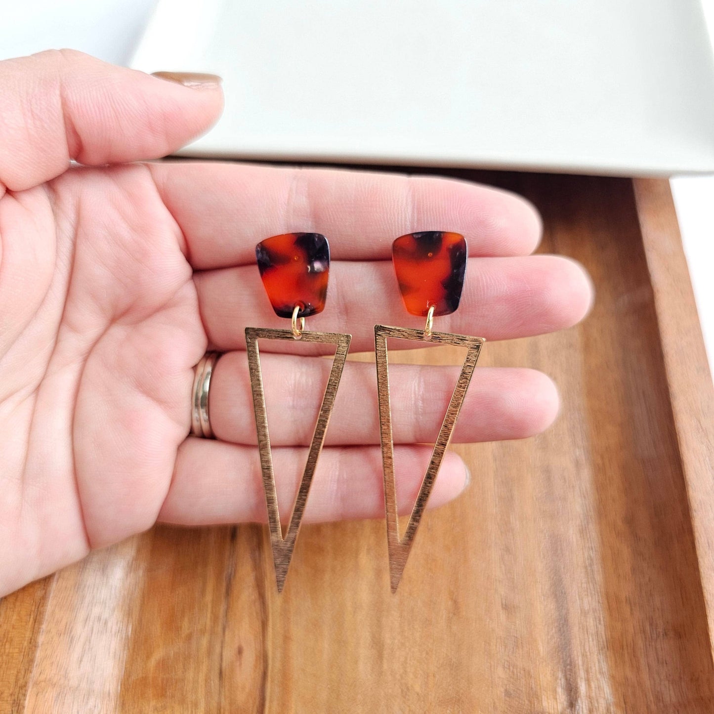 Tinley Earrings - Sedona Tortoise