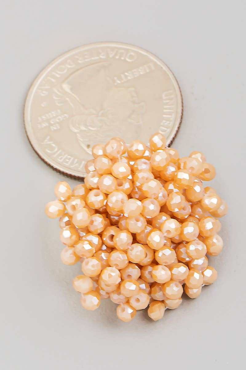 Cluster Beaded Stud Earrings