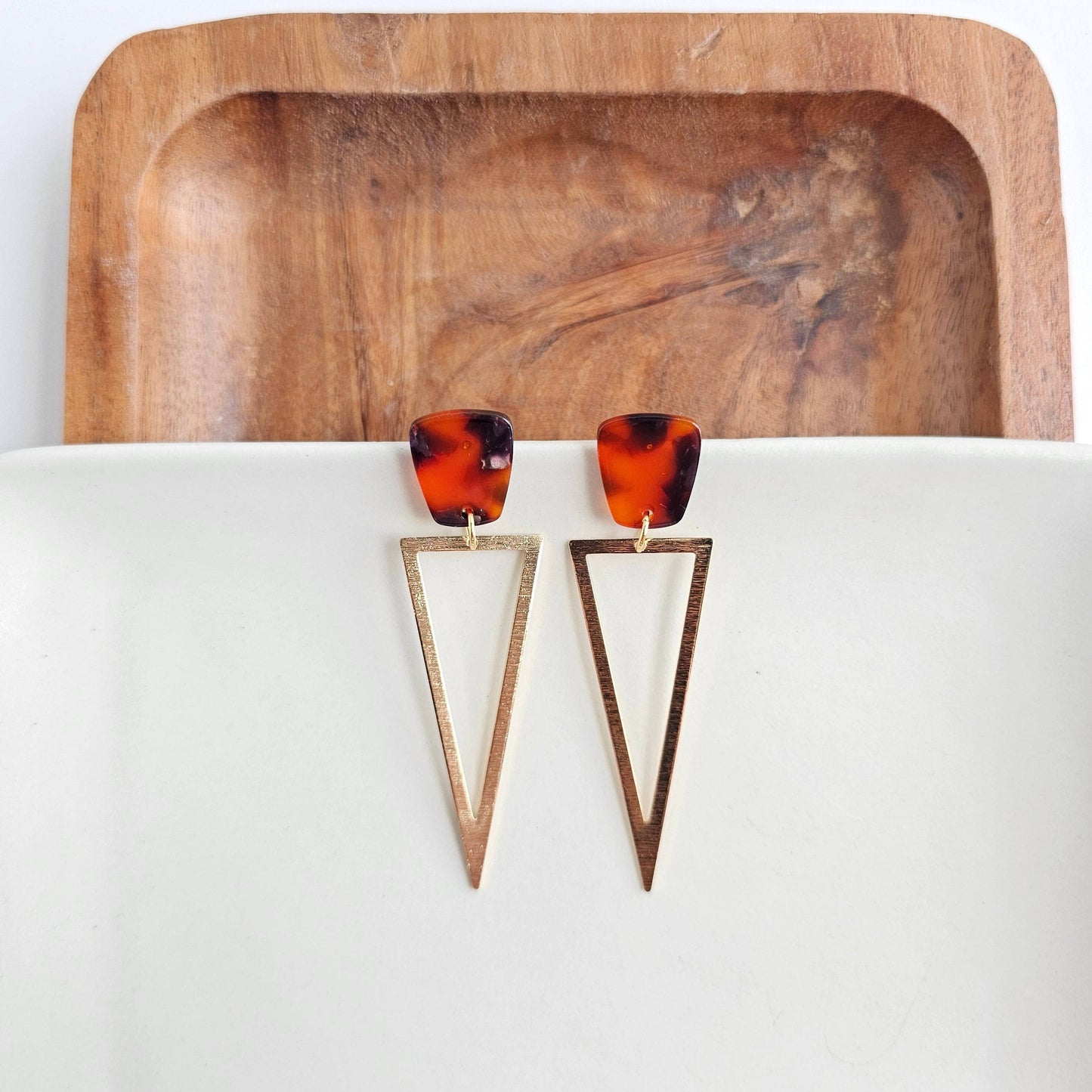 Tinley Earrings - Sedona Tortoise