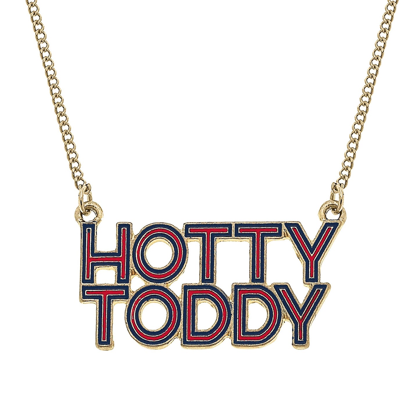Ole Miss Rebels Outline Enamel Necklace